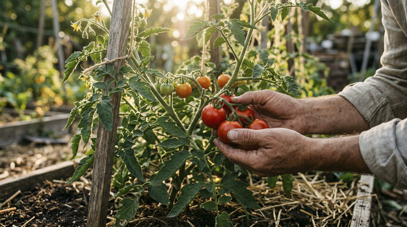 Ce trebuie să faci cu plantele de tomate înainte să le scoți din grădină toamna